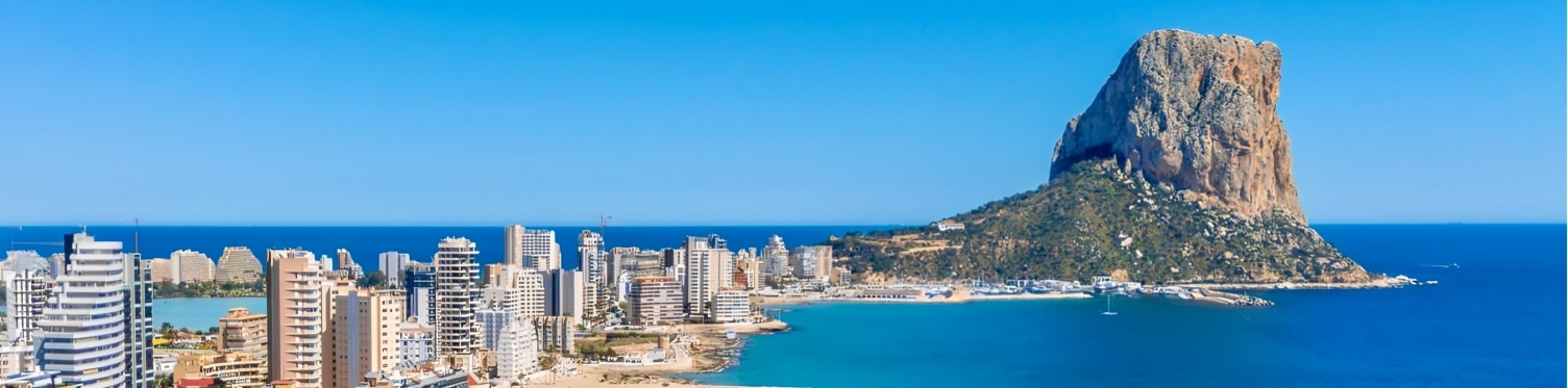 Costa Blanca coastline — Calpe and the Peñón de Ifach